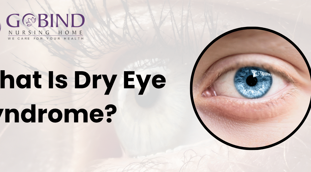 Patient experiencing dry eyes receiving treatment at Gobind Eye Care