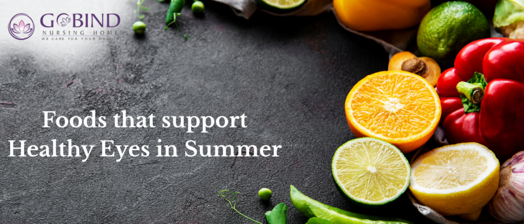 A healthy diet plays a major role in maintaining good vision.