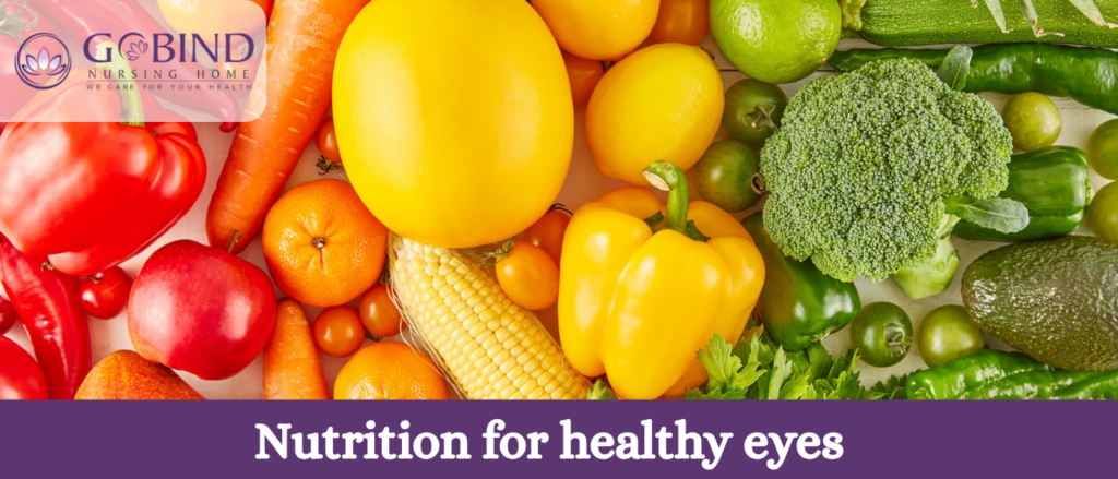 A nutritious diet can support long-term eye health.