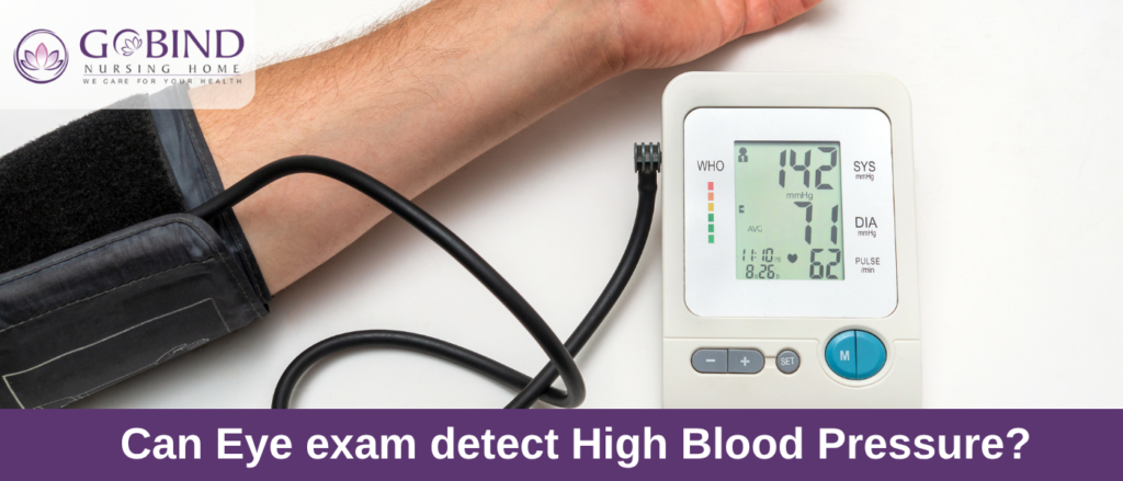 High blood pressure, also known as hypertension, affects blood vessels throughout the body—including those inside the eyes.