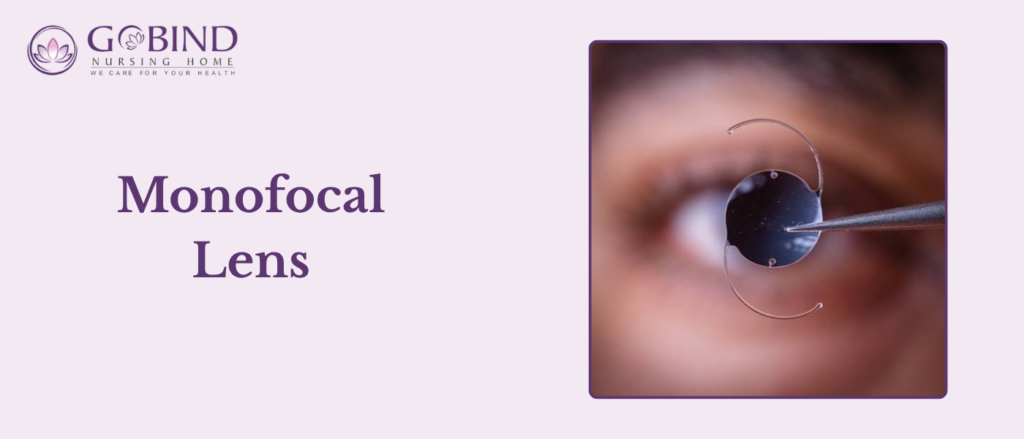  monofocal lens is designed to provide clear vision at one primary distance, such as distance vision. 